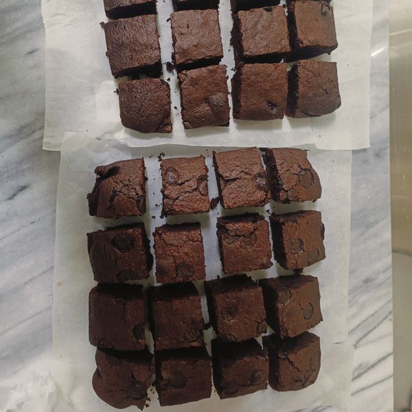 巧克力布朗尼 : sabdra一起做