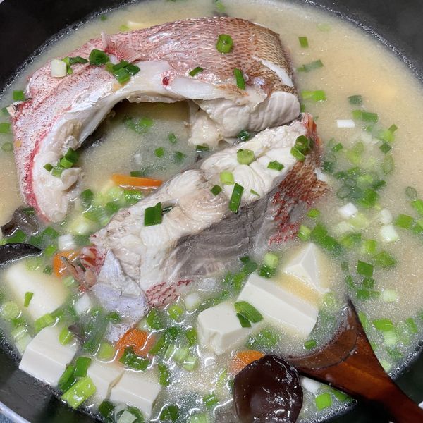味噌鮭魚細豆腐湯：Mandy隨心食光 一起做