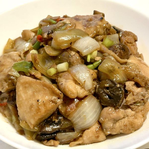 醬燒杏鮑菇雞腿塊 : R一起做