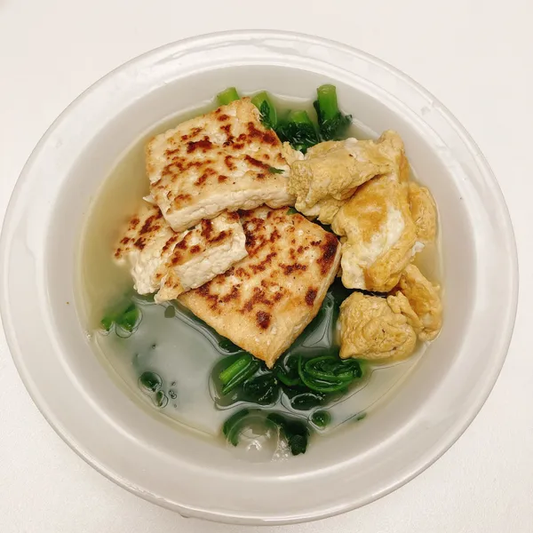 山茼蒿豆腐湯:米 一起做