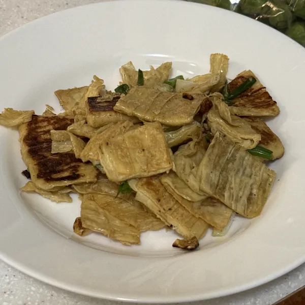 蔥爆豆皮 : 游甯喬一起做