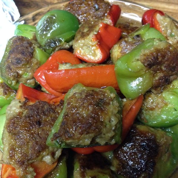 青椒鑲肉 : Jenny一起做