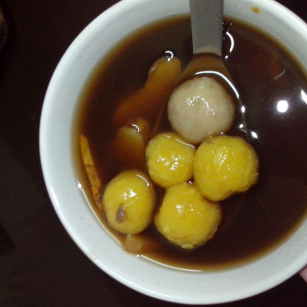 暖呼呼黑糖薑汁地瓜圓 : 天米一起做