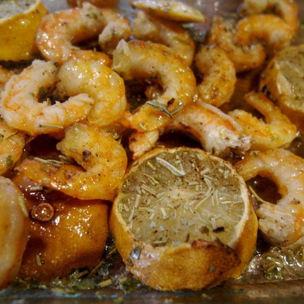 {食譜} 5分鐘做奶油檸檬香料烤蝦：Vera Ku 一起做