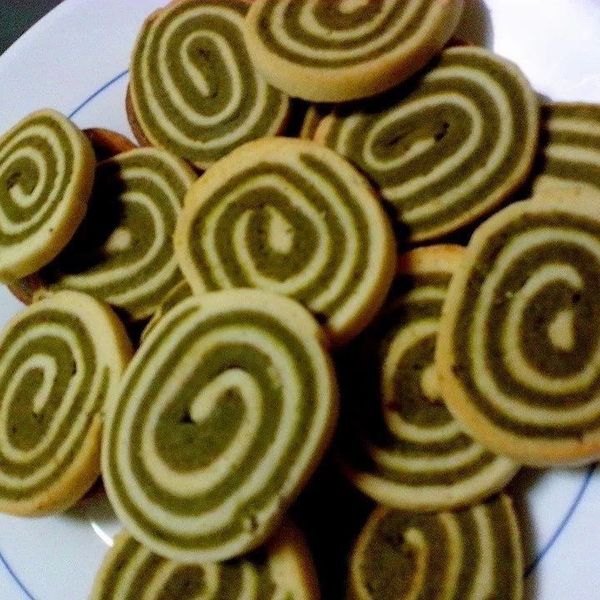 綠茶雙色餅乾：香 一起做