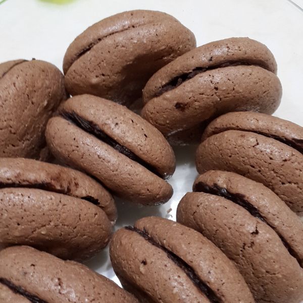 甜點♪ 巧克力馬卡龍 Chocolate Macaron：盧曉苓 一起做