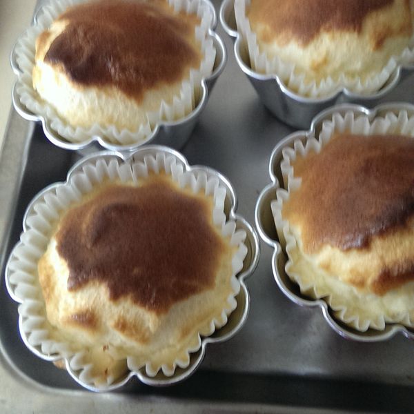 日式海綿雞蛋糕(燙麵法) : 小不點一起做