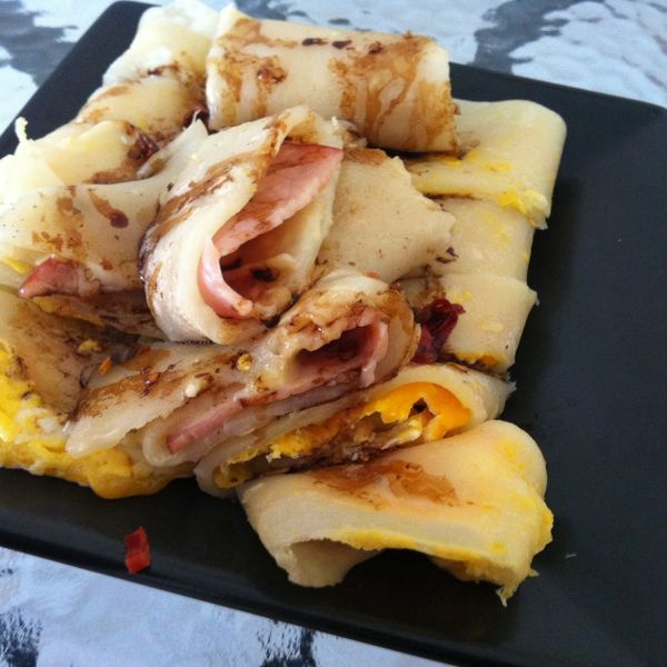 十分鐘完成早餐店起司蛋餅!：Jan 一起做