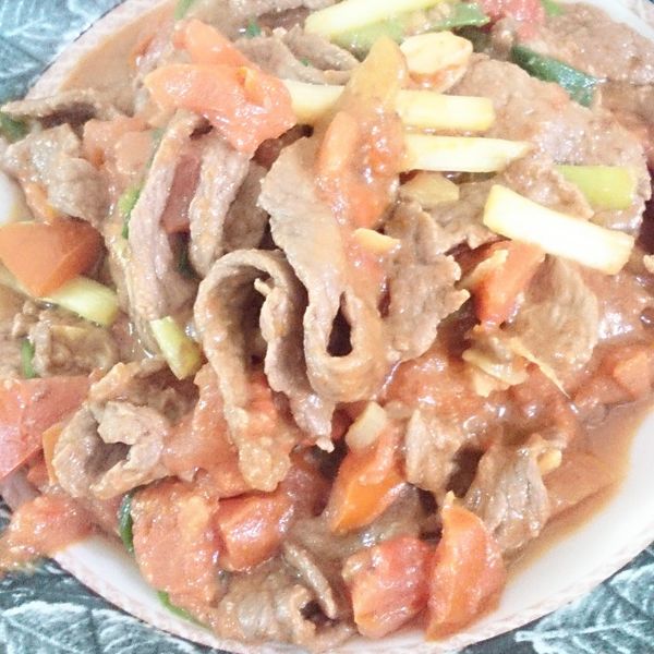 蕃茄牛肉 : Cathy Chien一起做