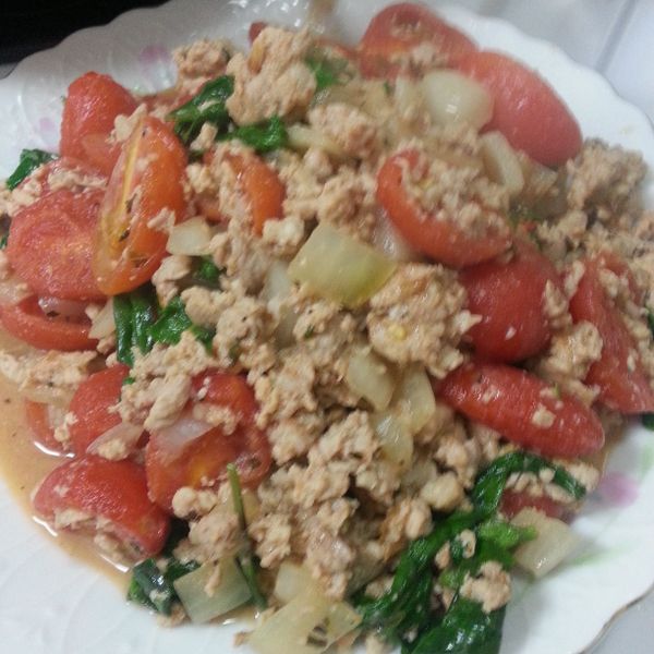 Olivia♥泰式打拋豬肉 : Kay Su一起做