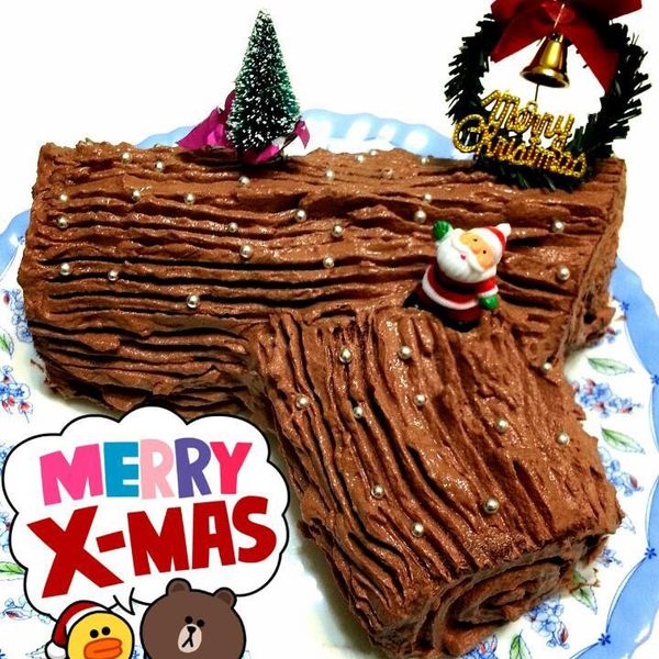 聖誕樹幹蛋糕：Amy Liao 一起做