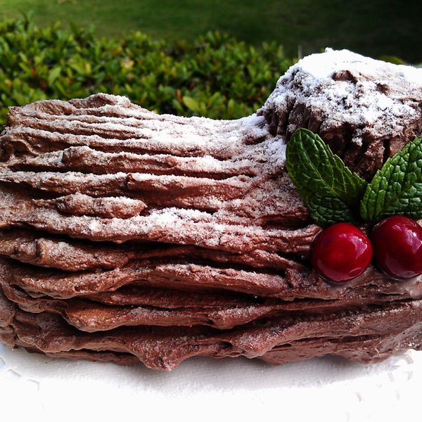 聖誕樹幹蛋糕：Hanna Wang 一起做