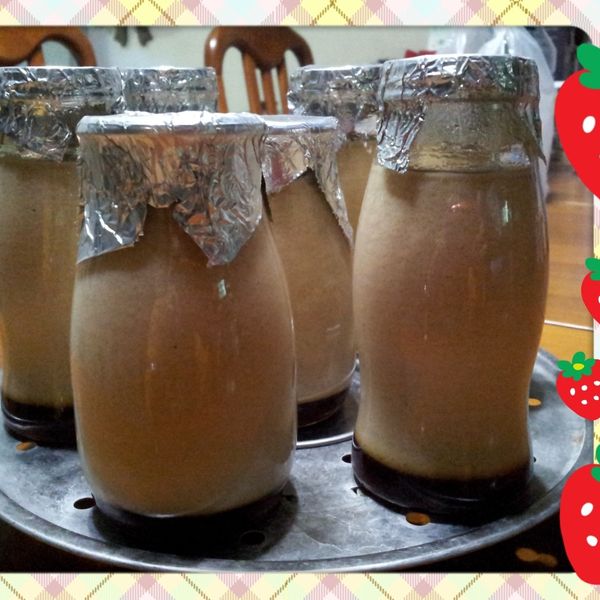 蒸香草焦糖布丁 : Yeh一起做