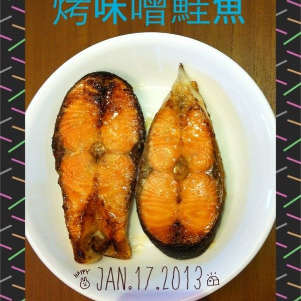 FiFi's Kitchen - 味噌烤鮭魚:純子 一起做