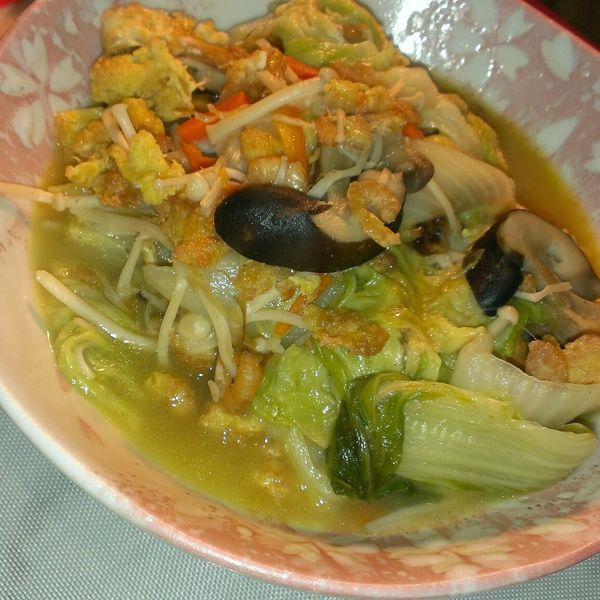 蛋酥白菜滷~泰山橄欖油by戀戀家 : 周媽灶飯一起做