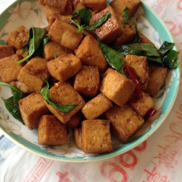 三杯百頁豆腐：Yu-hsia Jessica  一起做