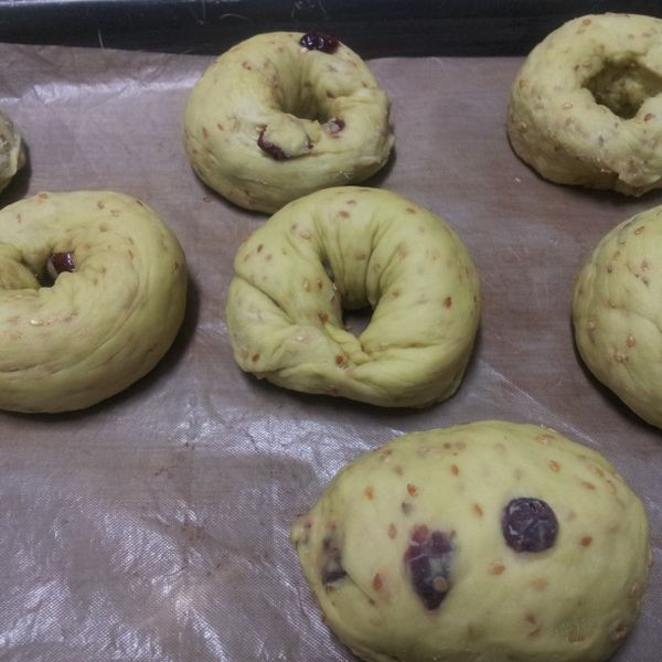 ［抹茶紅豆貝果***Aster fun廚房] : kame一起做