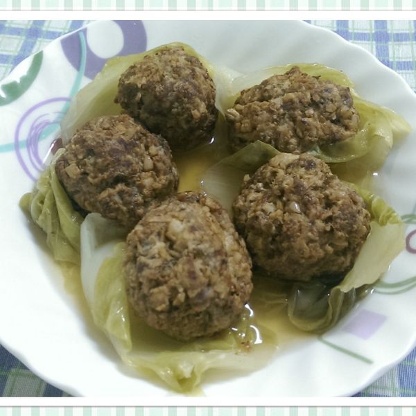 年夜菜必備-紅燒獅子頭 : Julie Wei一起做