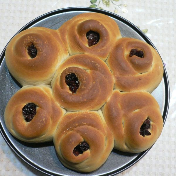 蔓越莓玫瑰麵包 : DODO一起做