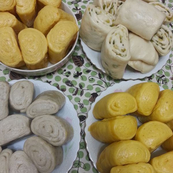 很香的-香蔥饅頭 : Kay Su一起做
