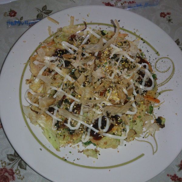 大阪燒 : 毛小毛一起做