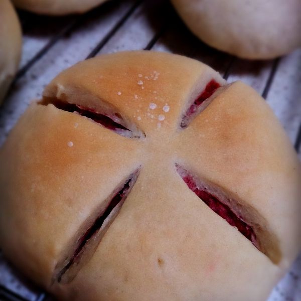 [Witi✿Kitchen](麵包機-麵包)紅龍果乳酪麵包 : 莊雅喻一起做