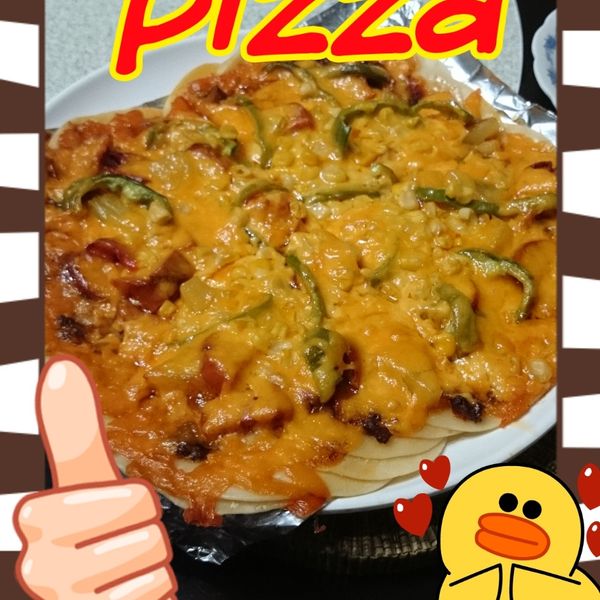 水餃皮的變化-餃皮批薩：Lingchen Cheng 一起做