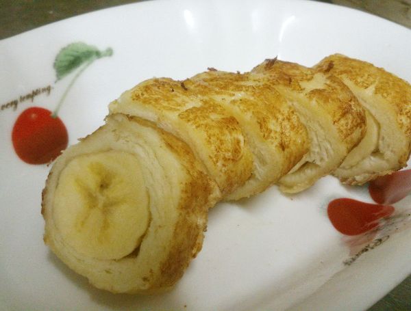 蓁料理♥法式香蕉土司捲：Evonne 一起做