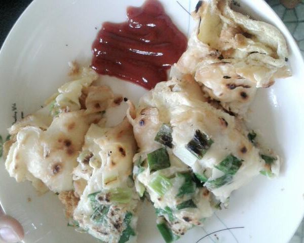 鮪魚起士蛋餅捲 : 那個庭一起做