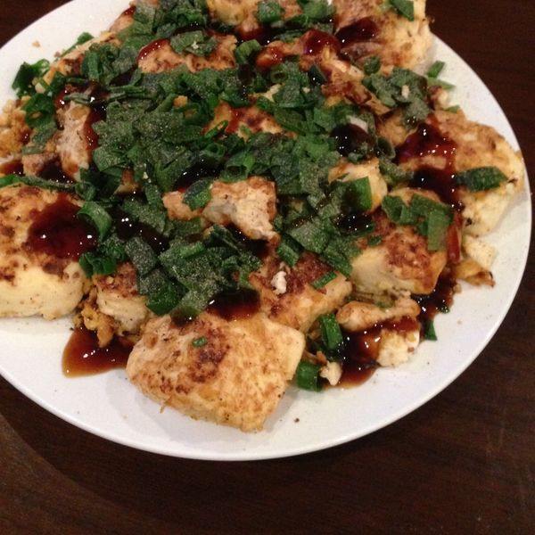 【三步驟年菜】無油金沙煎豆腐 : Gus Dou Hong一起做