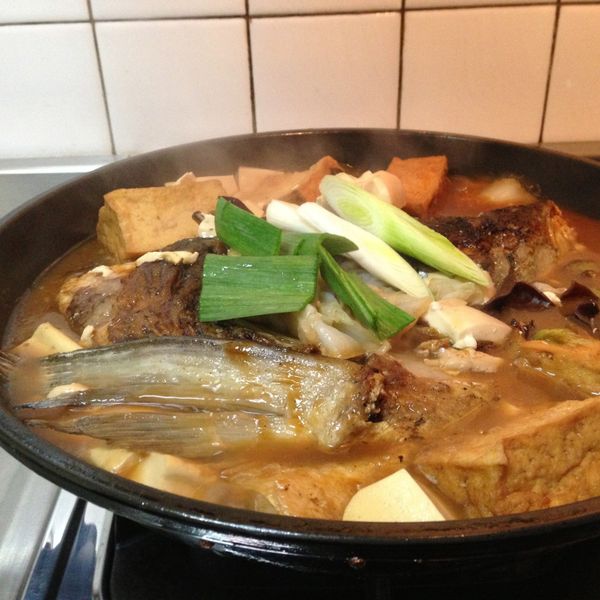 沙茶魚頭鍋 : Bill一起做