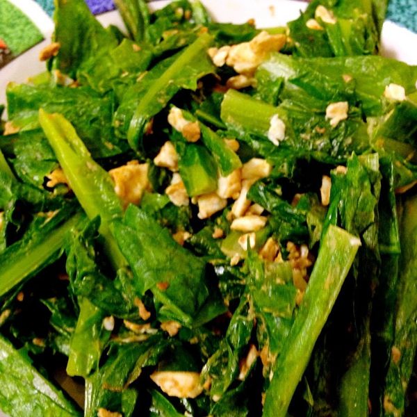 ♥憶柔蔬食♥鹹蛋A菜~可素食 : Tina Yang一起做