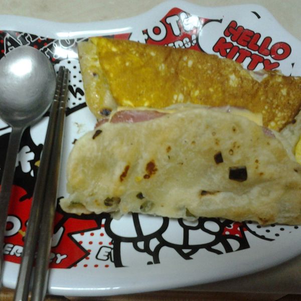 全麥火腿起士蛋餅 : 露咪兒一起做