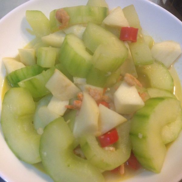 愛烹飪。清炒大黃瓜 : Vicky Wu一起做