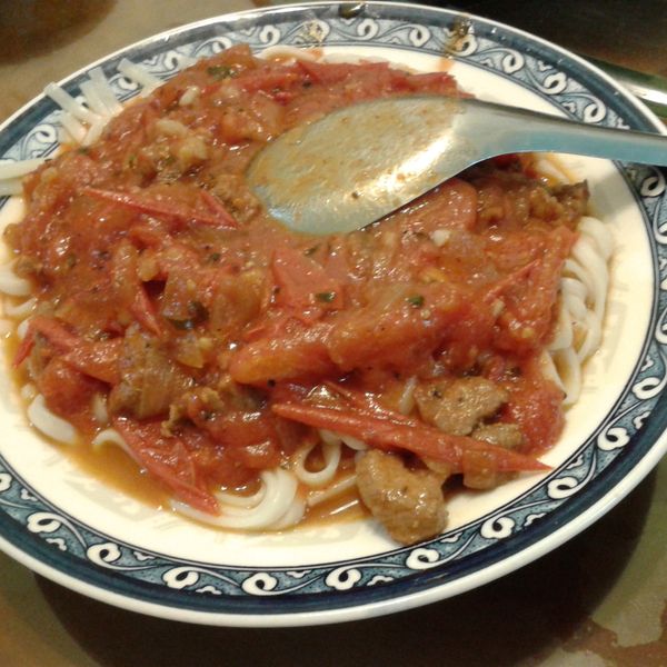 自製番茄醬--番茄拌麵 : 愛粉紅喵喵一起做