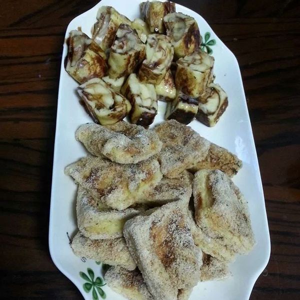 蓁料理♥法式香蕉土司捲：陳妍汝 一起做