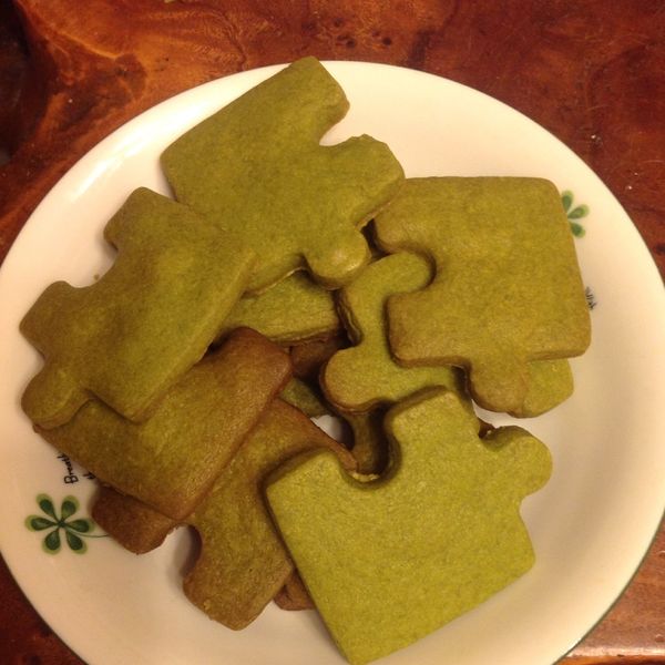 Olivia♥抹茶餅乾：Christy 一起做