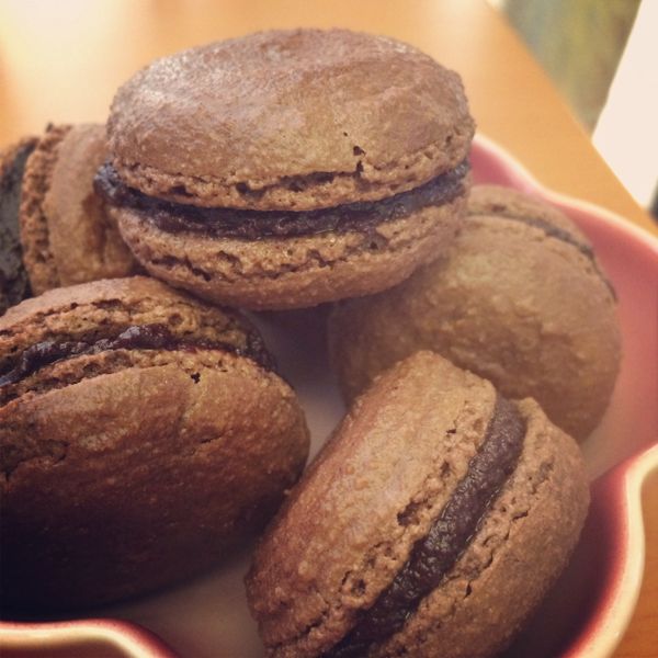 甜點♪ 巧克力馬卡龍 Chocolate Macaron：CYCat 一起做