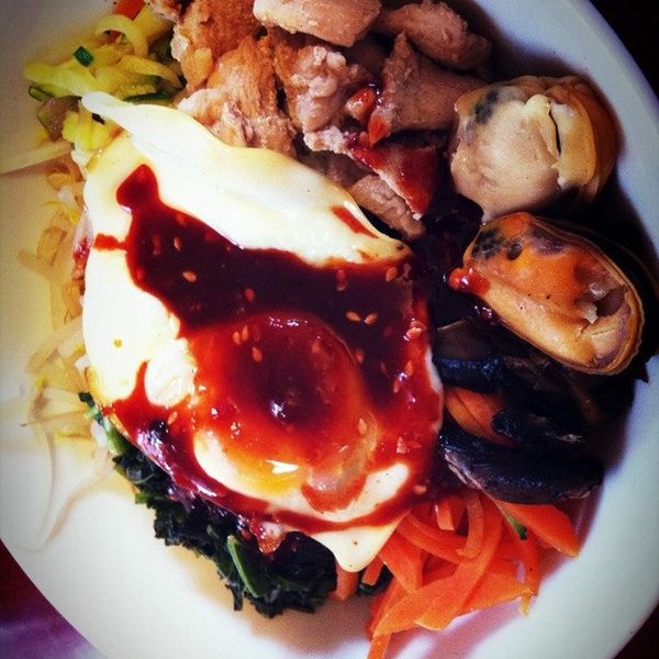 【愛妻飯盒】韓式拌飯 Bibimbap : Rabbit一起做