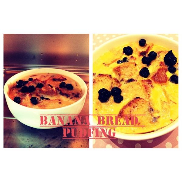 超簡單香蕉麵包布丁 : Nana Chu一起做