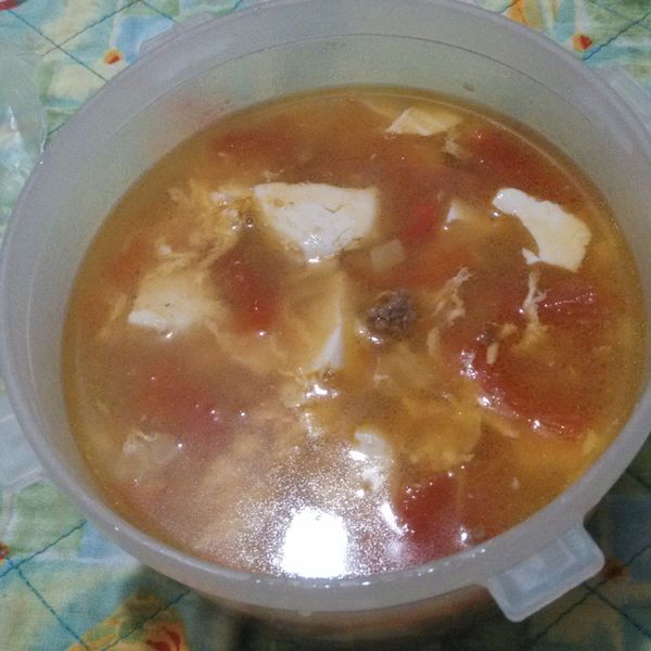 番茄蛋花湯 : quierococinar一起做