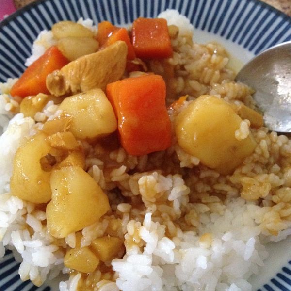 日式咖哩飯 : Luffy Roan一起做