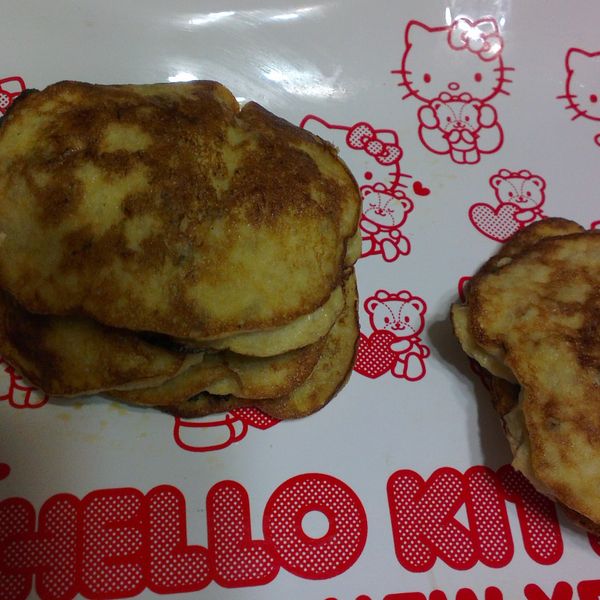 只要兩顆蛋+一根香蕉的簡單鬆餅! : 韓小娟一起做