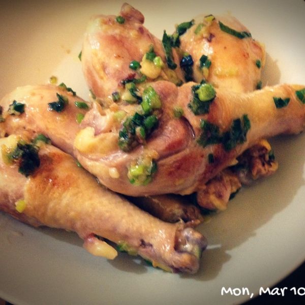 蔥油燒雞腿 : March一起做