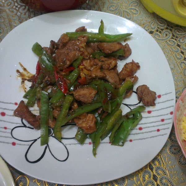 青椒炒肉絲 : Sunnia Peiyu Kao一起做