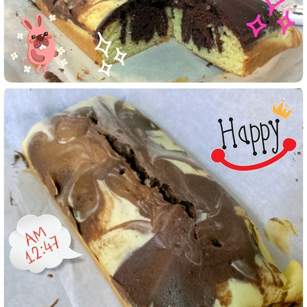 【Kate午後烘焙】簡易版!鬆餅粉大理石蛋糕：黃雅宣 一起做