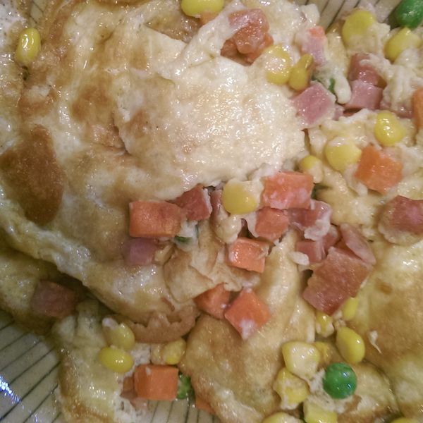 [博客] 火腿菇香蔥烘蛋 : 潘娜娜一起做