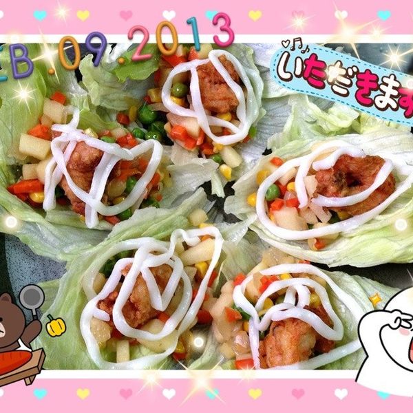 金玉滿堂蘋果蝦(兩吃) : Fanglife一起做