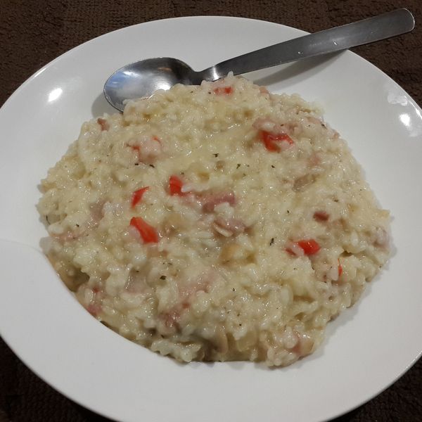 壓力鍋輕鬆煮-培根蘑菇奶油燉飯：戴小琪 一起做