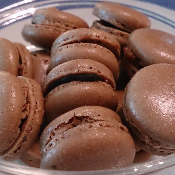 甜點♪ 巧克力馬卡龍 Chocolate Macaron：brightrita 一起做